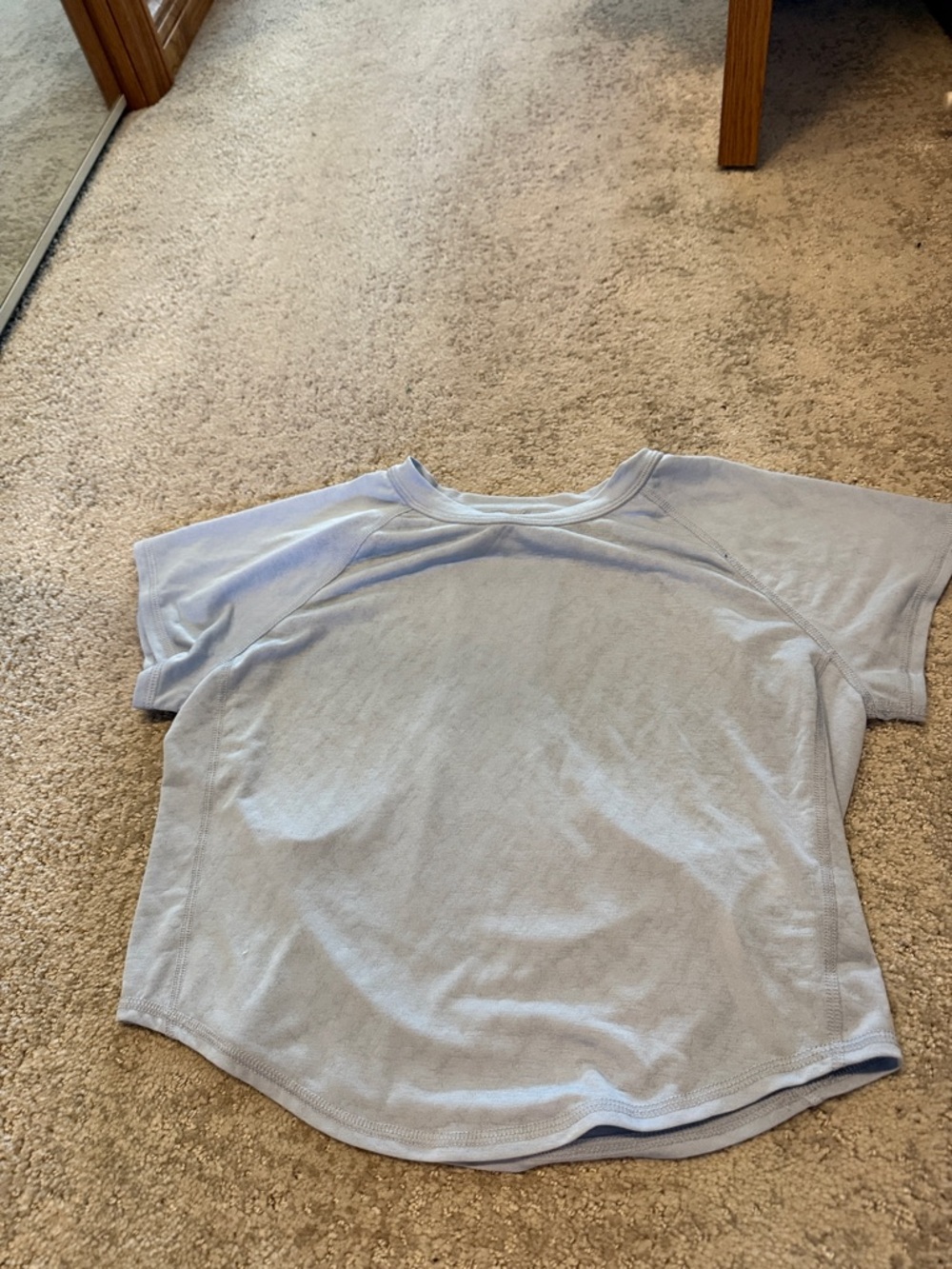 Free People Pale Blue Short Sleeve Tee